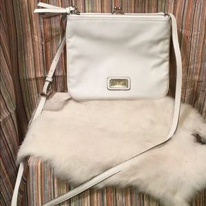 Nine West white convertible purse